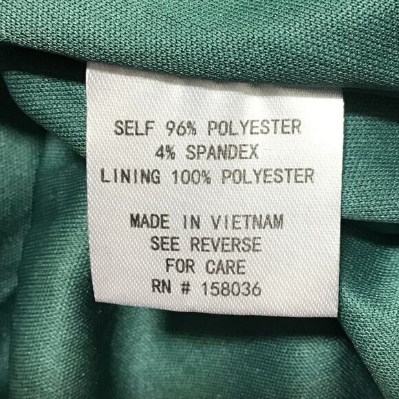 BIRDY GREY 1X Plus Green Sea Glass One-Shoulder Crepe Kira Maxi Dress 0b15 flaw - Picture 9 of 11